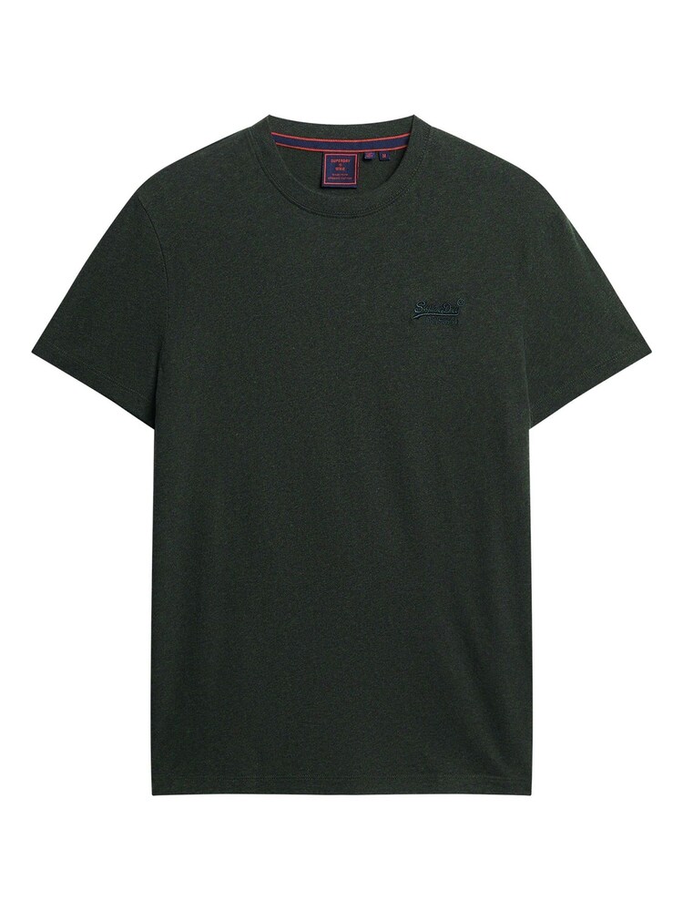 Vert Campus Grit - T-shirt Superdry brodé vintage 100% coton - Image 7 of 8