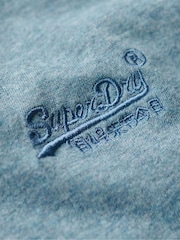 Superdry Desert Sky Blue Grit Essential Logo Embroidery T-Shirt - Image 6 of 7