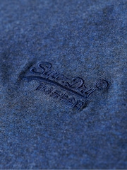 Superdry Bright Blue Marl Essential Logo Embroidery T-Shirt - Image 5 of 6