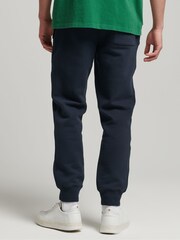 Superdry Blue Cotton Vintage Logo Embroidered Joggers - Image 2 of 6