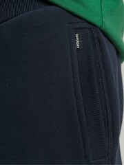 Superdry Blue Cotton Vintage Logo Embroidered Joggers - Image 5 of 6
