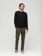 Schwarz - Superdry Langärmeliges Top mit gesticktem Vintage-Logo - Bild 2 von 5
