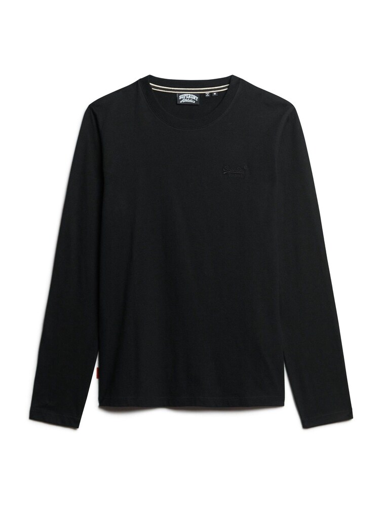 Schwarz - Superdry Langärmeliges Top mit gesticktem Vintage-Logo - Bild 5 von 5