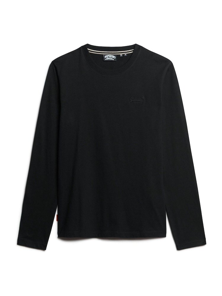 Schwarz - Superdry Langärmeliges Top mit gesticktem Vintage-Logo - Bild 5 von 5 Schwarz - Superdry Langärmeliges Top mit gesticktem Vintage-Logo - Bild 5 von 5
