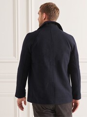 Superdry Blue Studios Short Wool Coat - Image 2 of 8