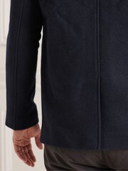 Superdry Blue Studios Short Wool Coat - Image 6 of 8