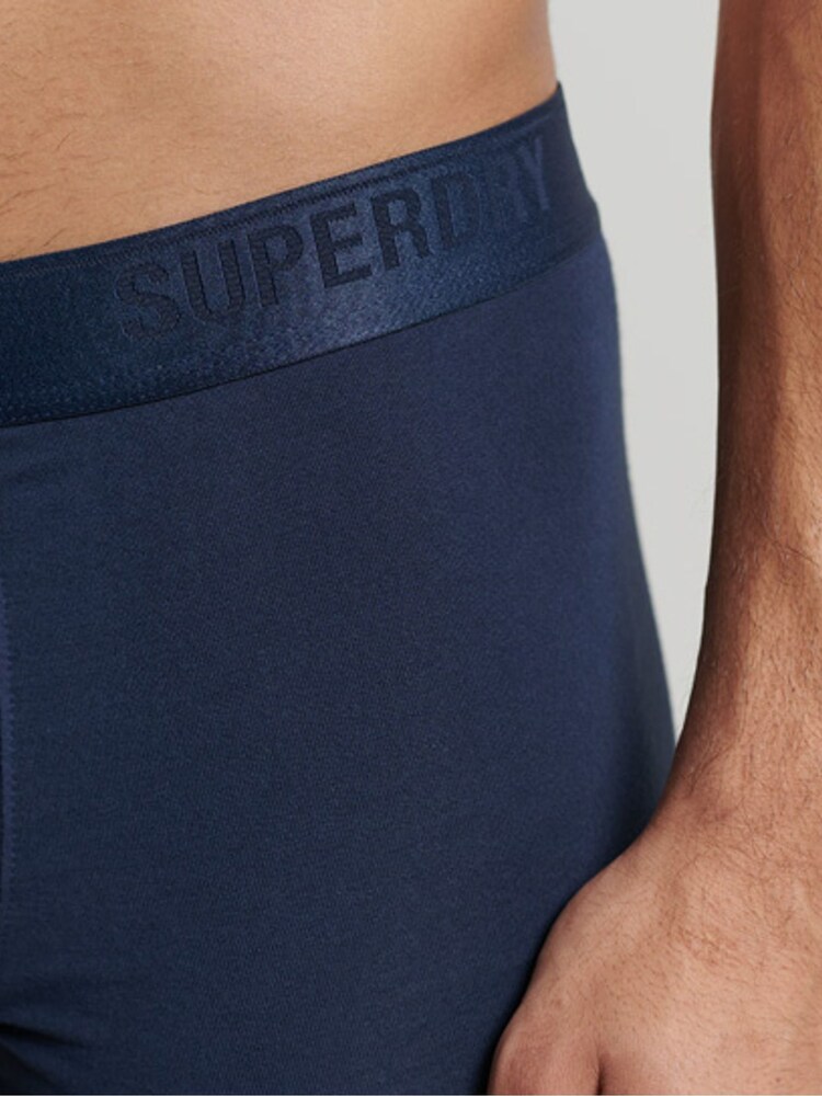 Superdry Navy Trunks Multi 3 Pack - Image 3 of 8