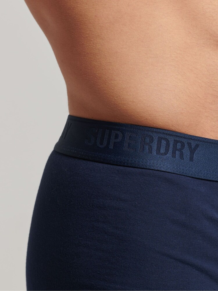 Superdry Navy Trunks Multi 3 Pack - Image 4 of 8