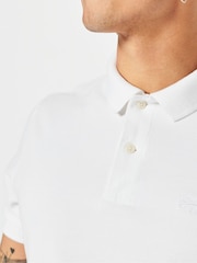 Superdry White Classic Pique Polo Shirt - Image 3 of 4