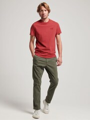 Красный меланжевый Hike - Superdry Vintage Embroidered 100% Cotton T-Shirt - Изображение 1 из 3