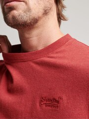 Красный меланжевый Hike - Superdry Vintage Embroidered 100% Cotton T-Shirt - Изображение 3 из 3