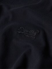 Superdry Black Vintage Embroidered 100% Cotton T-Shirt - Image 8 of 8
