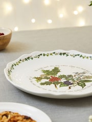 Portmeirion White Holly & Ivy Scalloped Platter - Image 2 of 2