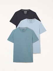 FatFace Blue Mens T-Shirts 3 Pack - Image 1 of 4