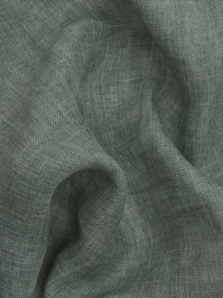 Reiss Sage Melange Piazza Linen Plain Pocket Square - Image 5 of 5