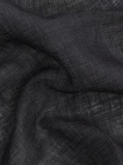 Reiss Navy Piazza Linen Plain Pocket Square - Image 5 of 5