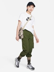 Nike White Oversized Futura T-Shirt - Image 3 of 4