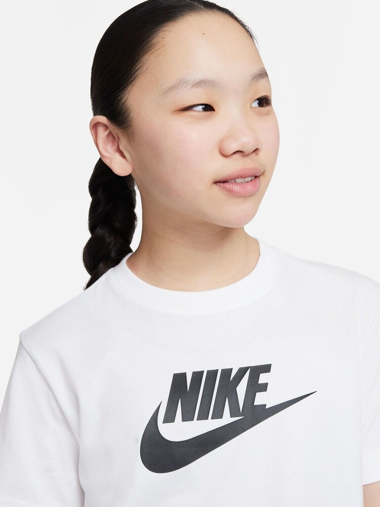 Nike White Oversized Futura T-Shirt - Image 4 of 4