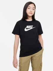 Nike Black Oversized Futura T-Shirt - Image 1 of 4