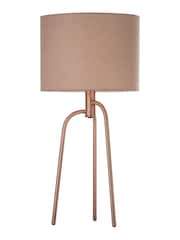 Village At Home Copper Jerry Copper Tripod Table Lamp - Image 2 of 3