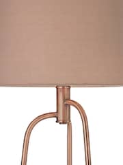 Village At Home Copper Jerry Copper Tripod Table Lamp - Image 3 of 3