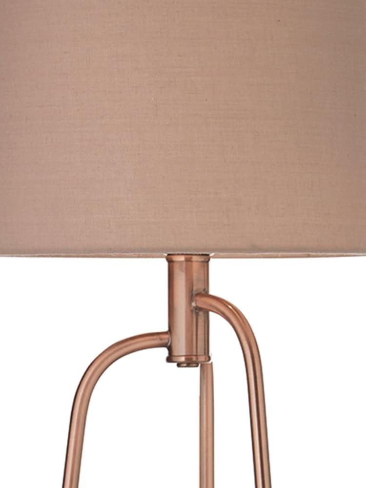 Village At Home Copper Jerry Copper Tripod Table Lamp - Image 3 of 3