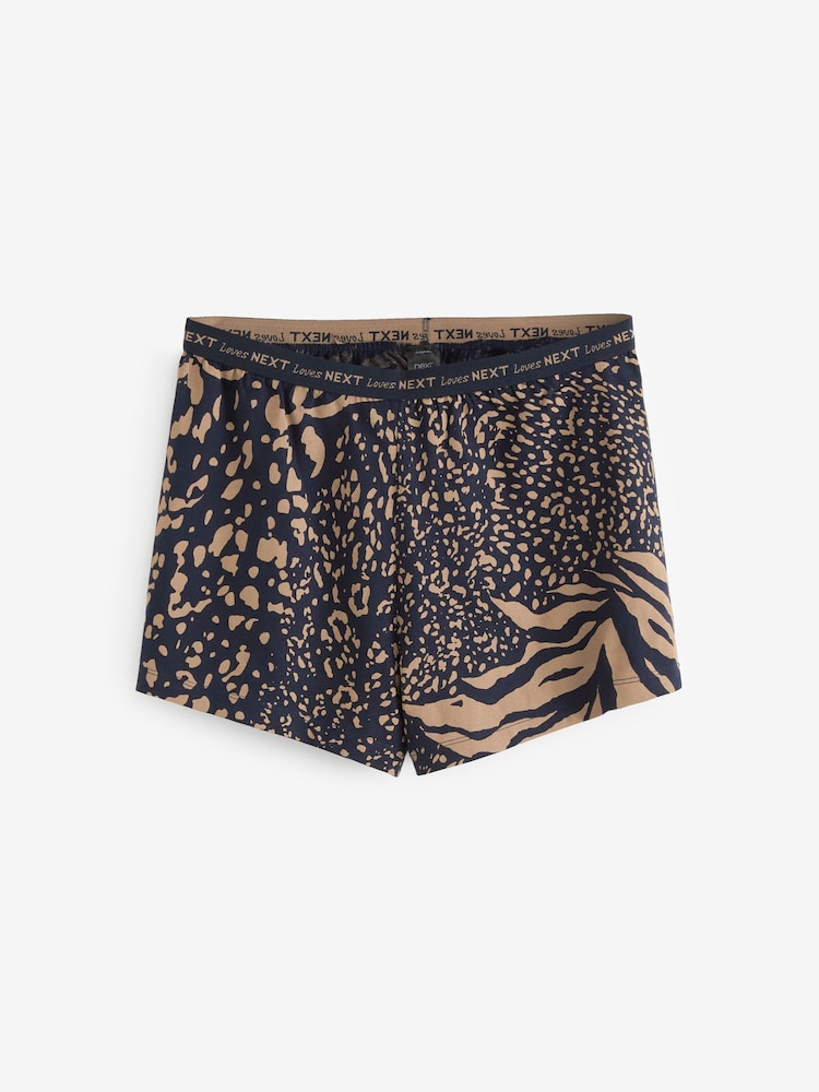 Navy Blue Animal Cotton Pyjamas - Image 6 of 6
