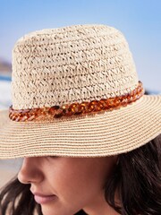 Natural Weave Panama Hat - Image 3 of 4