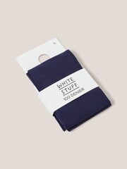 White Stuff Blue Olivia Opaque Tights - Image 1 of 3