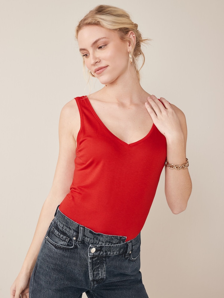 Red Slouch Vest - Image 1 of 6
