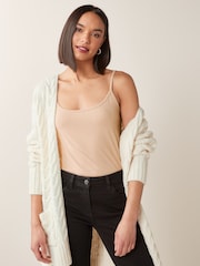 Natural Tan Thin Strap Vest - Image 1 of 4