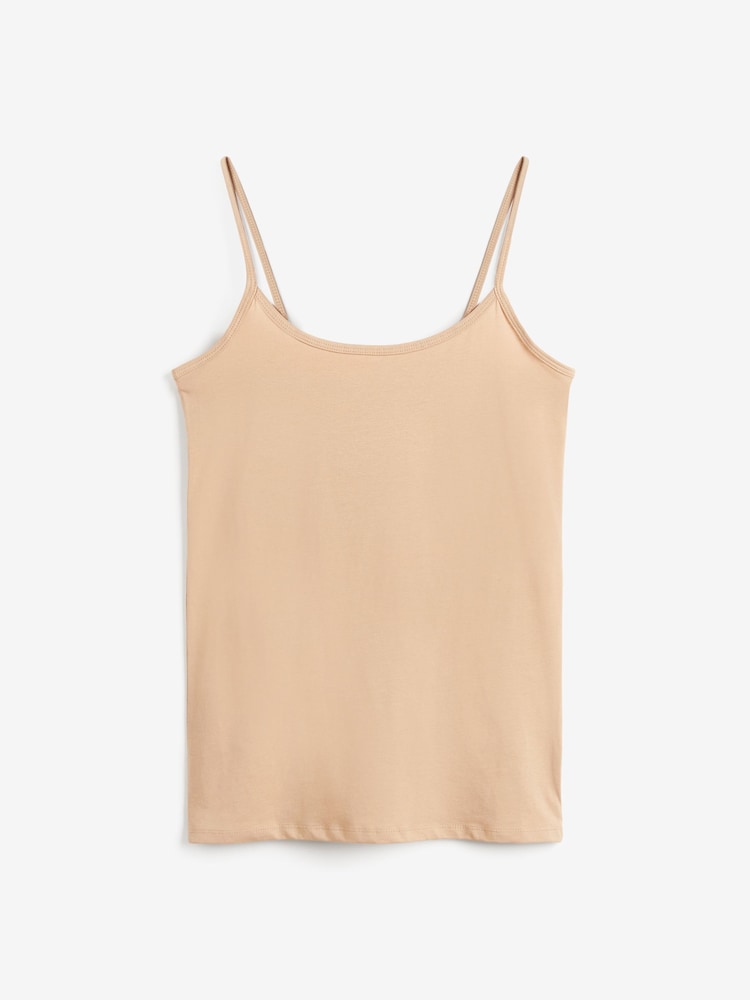 Natural Tan Thin Strap Vest - Image 4 of 4