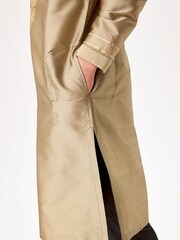 Gold Regular Length Embroidered Boys Kurta (3-16yrs) - Image 3 of 8