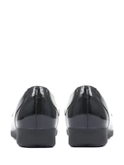 črna - Pavers Patent Leather Ladies Loafers - Slika 2 iz 5