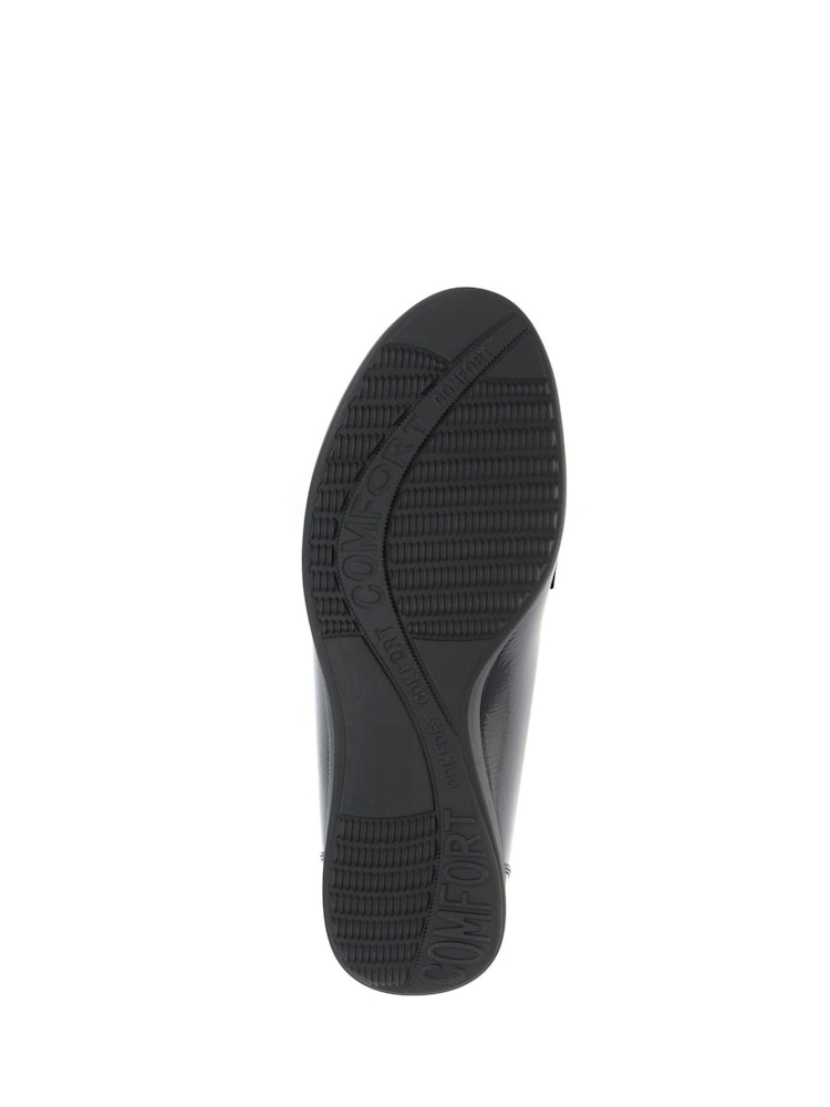 črna - Pavers Patent Leather Ladies Loafers - Slika 5 iz 5