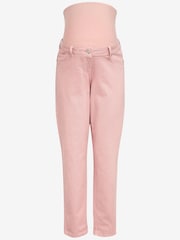 Pink Denim Maternity Over-the-Bump Mom Jeans - Image 5 of 6