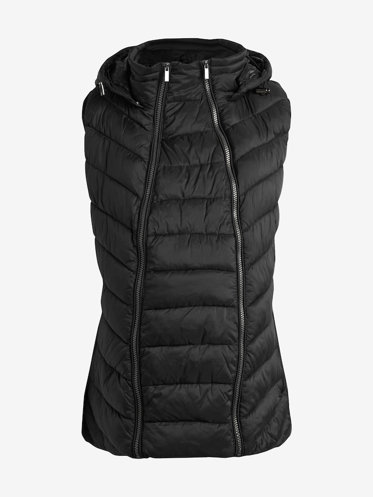 Black Maternity 2-In-1 Gilet - Image 2 of 3 Black Maternity 2-In-1 Gilet - Image 2 of 3