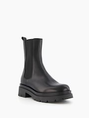 Dune London Black Palmz Heavy Outsole Chelsea Boots - Image 2 of 5