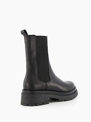 Dune London Black Palmz Heavy Outsole Chelsea Boots - Image 3 of 5