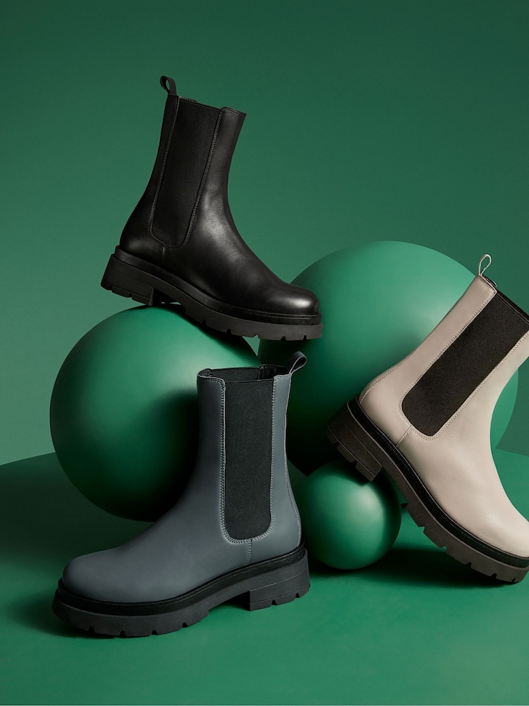 Dune London Black Palmz Heavy Outsole Chelsea Boots - Image 5 of 5