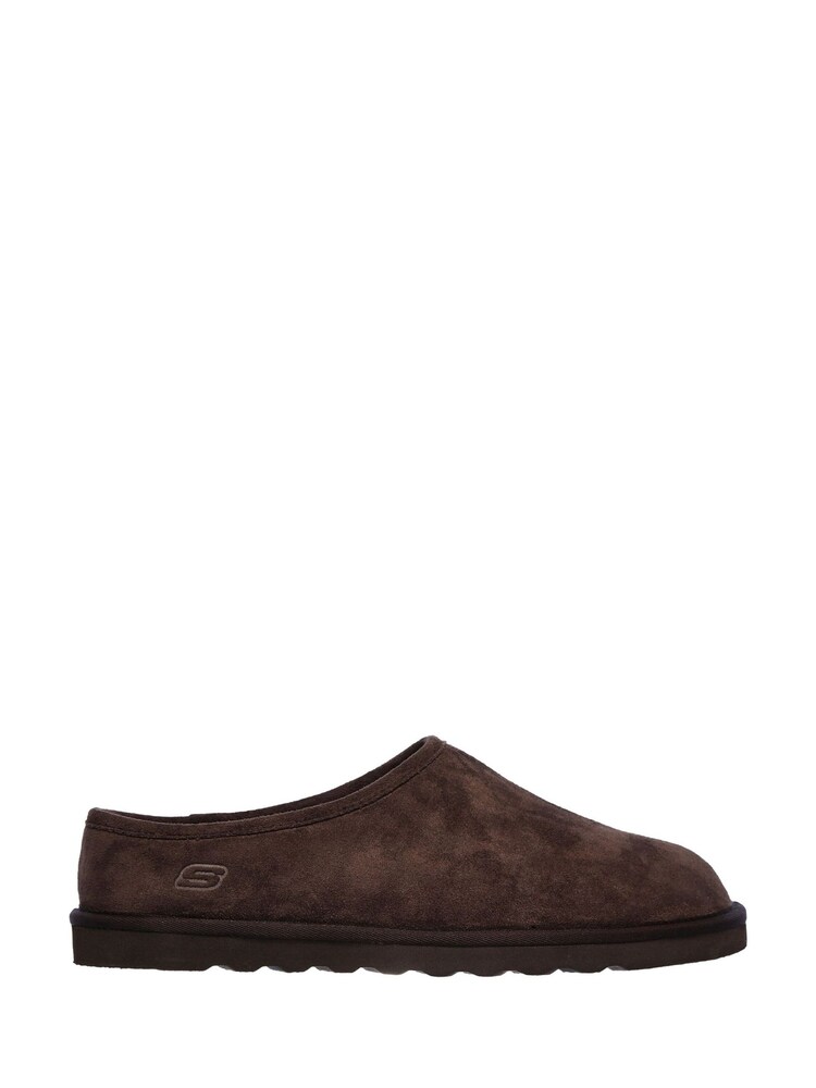 Skechers Brown Relaxed Fit Renten Lemato Slipper - Image 1 of 4