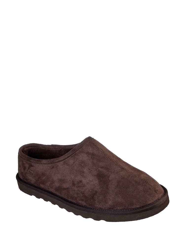 Skechers Brown Relaxed Fit Renten Lemato Slipper - Image 2 of 4
