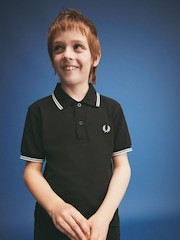 Fred Perry Kids Twin Tipped Polo Shirt - Image 2 of 4