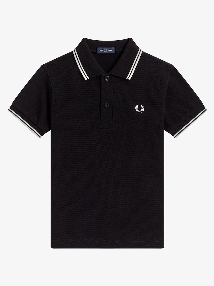 Fred Perry Kids Twin Tipped Polo Shirt - Image 3 of 4