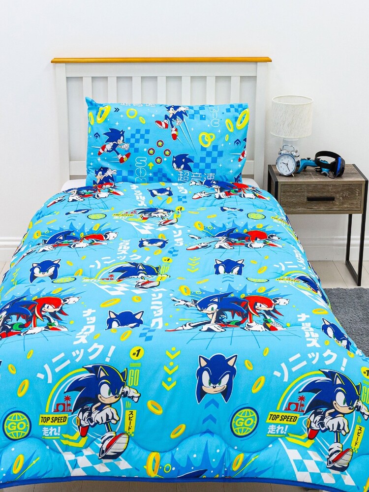 Character World Multi Sonic Geo Single Coverless Duvet 10.5 Tog - Image 2 of 4