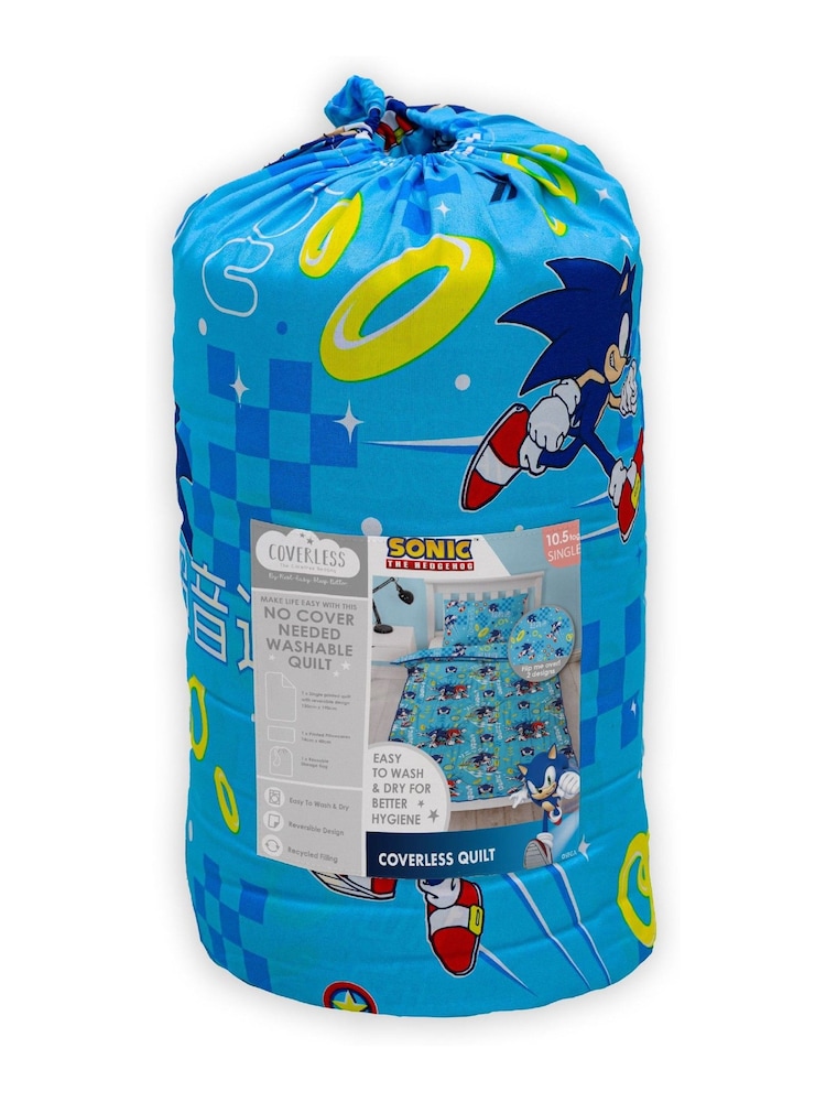 Character World Multi Sonic Geo Single Coverless Duvet 10.5 Tog - Image 4 of 4