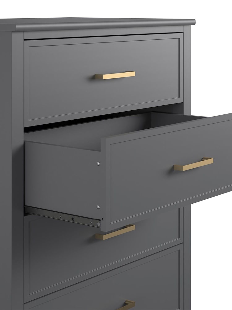 CosmoLiving Graphite Grey Westerleigh Four Drawers Chest - Image 4 of 4