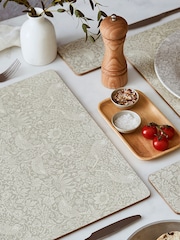 Morris & Co. by Pimpernel Set of 4 Grey Strawberry Thief Large Placemats - Image 1 of 3