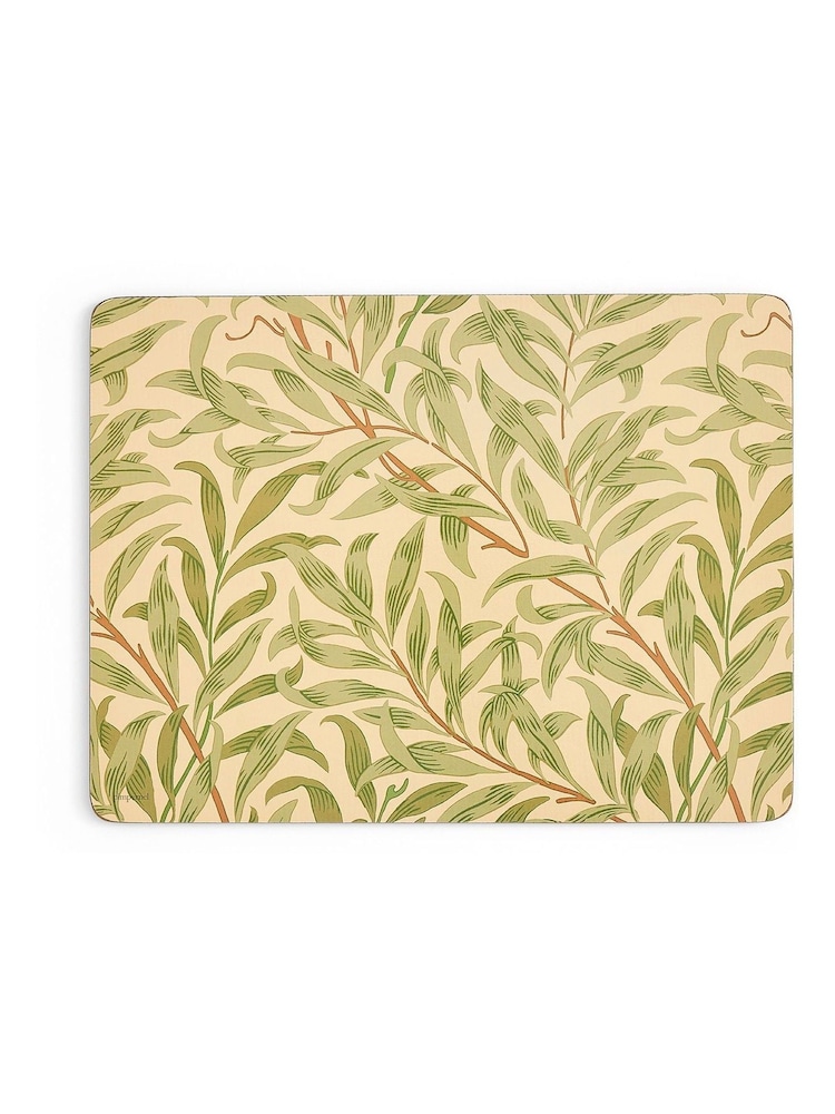 Morris & Co. by Pimpernel Set of 4 Green Willow Bough Green Placemats - Image 4 of 4 Morris & Co. by Pimpernel Set of 4 Green Willow Bough Green Placemats - Image 4 of 4
