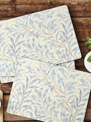 Morris & Co. by Pimpernel Set of 6 Blue Willow Bough Blue Placemats - Image 4 of 4